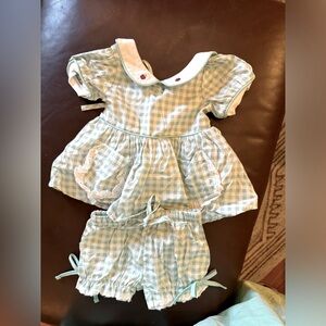 Sweet honey 6 month baby school outfit NWT